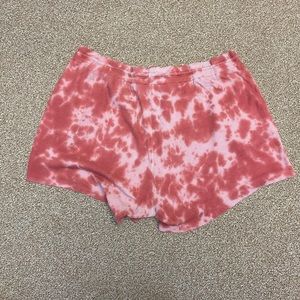Anthropologie tie-dye waffle fabric shorts 3x